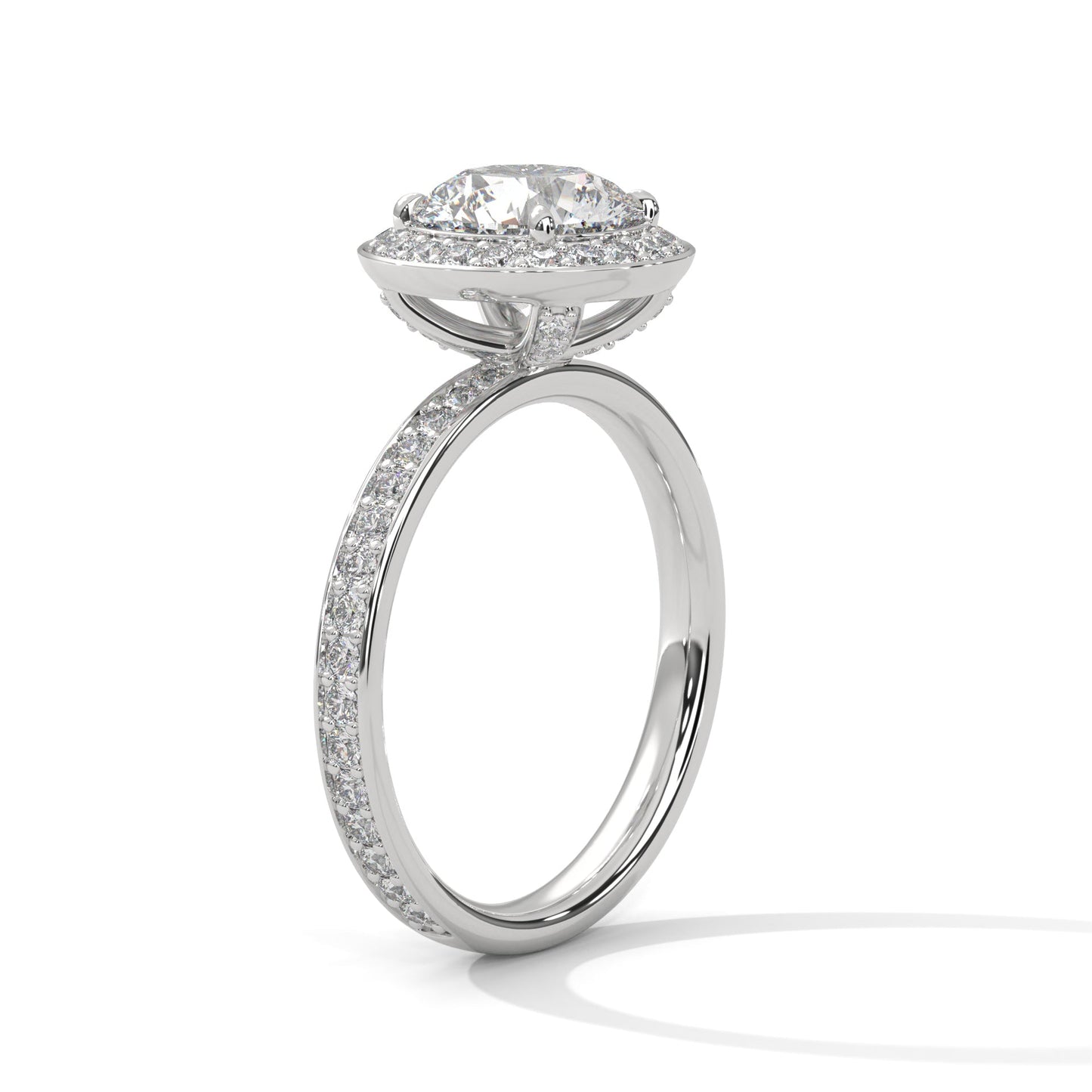 Opulent Halo 1.5 CTW Round-Cut Lab Grown Diamond Ring | 2.17 CTW