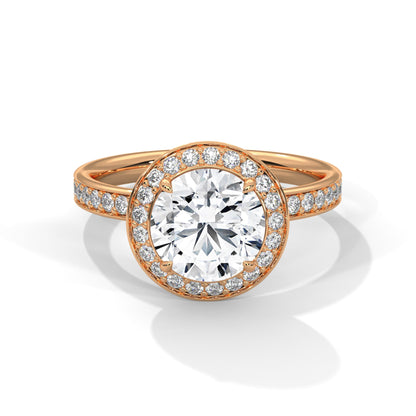 Opulent Halo 1.5 CTW Round-Cut Lab Grown Diamond Ring | 2.17 CTW
