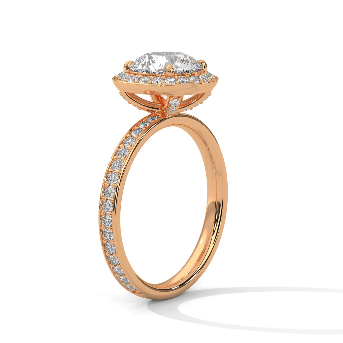 Opulent Halo 1.5 CTW Round-Cut Lab Grown Diamond Ring | 2.17 CTW