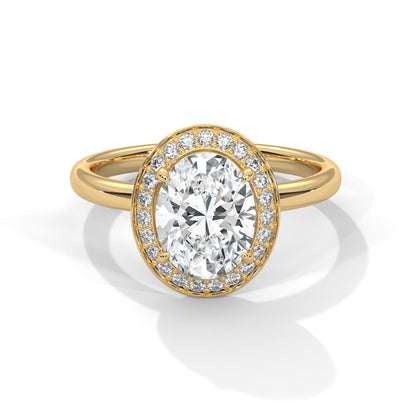 Timeless Halo 3 CT Oval-Cut Lab Grown Diamond Ring | 3.18 CTW