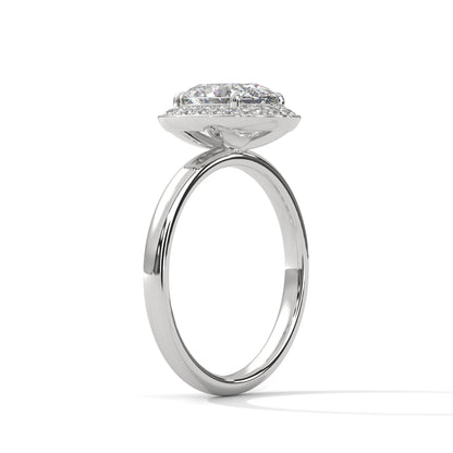 Timeless Halo 3 CT Oval-Cut Lab Grown Diamond Ring | 3.18 CTW