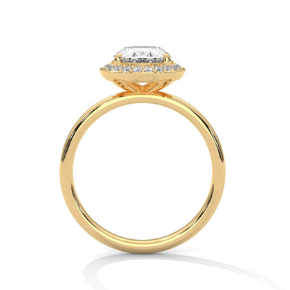 Timeless Halo 3 CT Oval-Cut Lab Grown Diamond Ring | 3.18 CTW