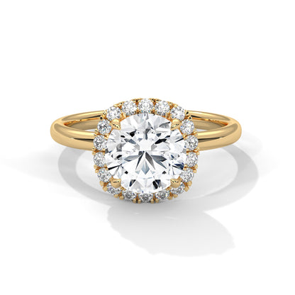 Cushion Halo 1.5 CT Round-Cut Lab Grown Diamond Ring | 1.75 CTW