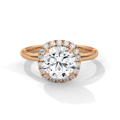 Cushion Halo 1.5 CT Round-Cut Lab Grown Diamond Ring | 1.75 CTW