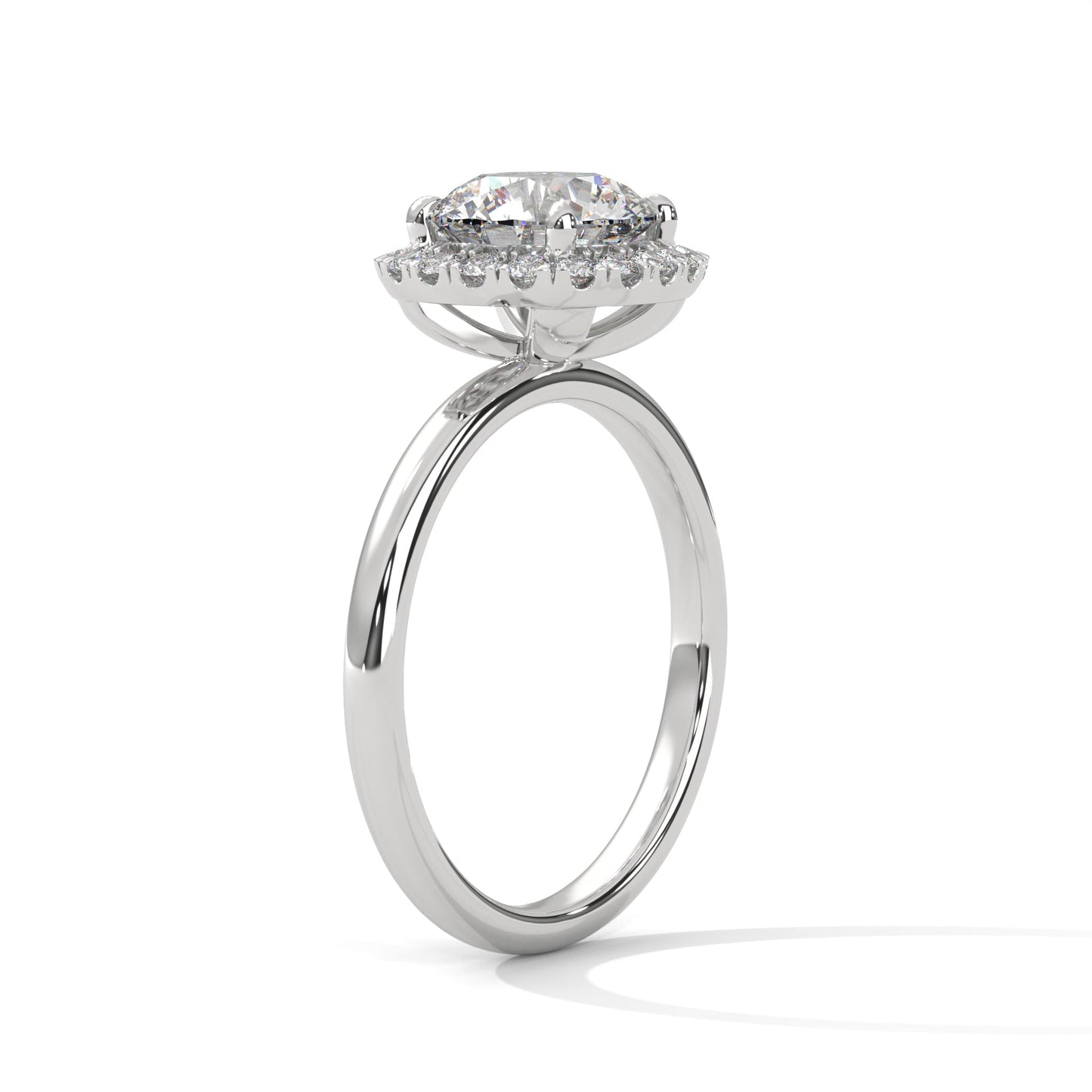 Cushion Halo 1.5 CT Round-Cut Lab Grown Diamond Ring | 1.75 CTW