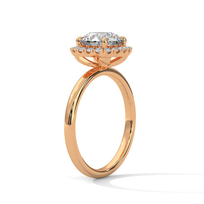 Cushion Halo 1.5 CT Round-Cut Lab Grown Diamond Ring | 1.75 CTW