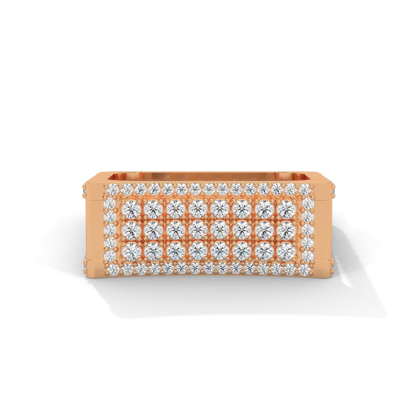 Titan 0.95 CTW Round Lab-Grown Diamond Square Band