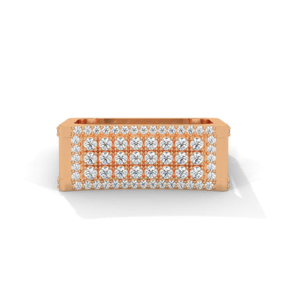 Titan 0.95 CTW Round Lab-Grown Diamond Square Band