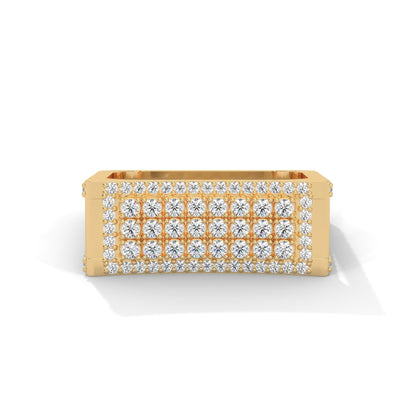 Titan 0.95 CTW Round Lab-Grown Diamond Square Band