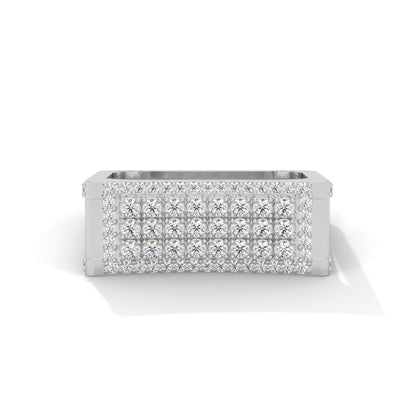 Titan 0.95 CTW Round Lab-Grown Diamond Square Band