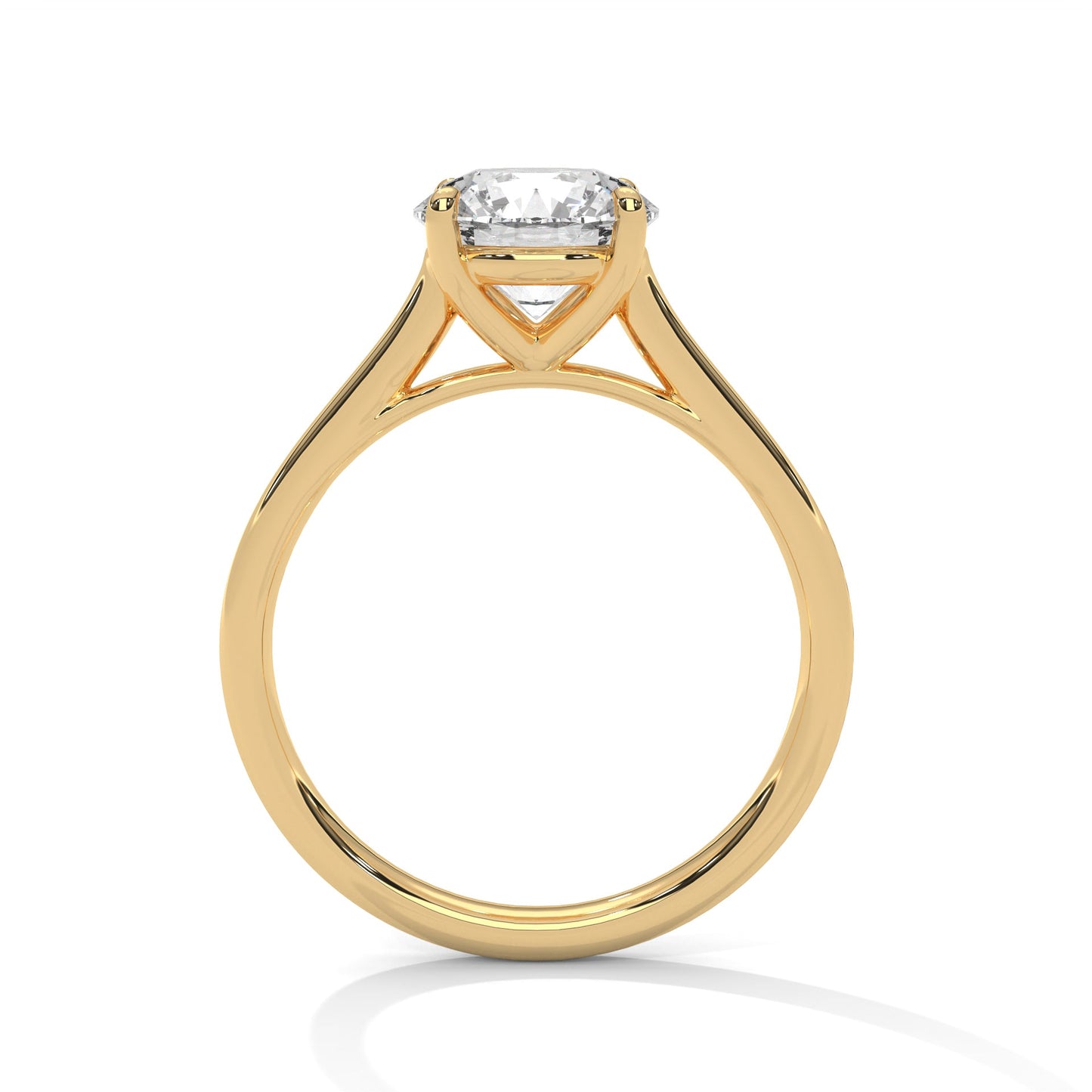 Elegant Brilliance 1 CT Lab Grown Diamond Round-Cut Solitaire Ring