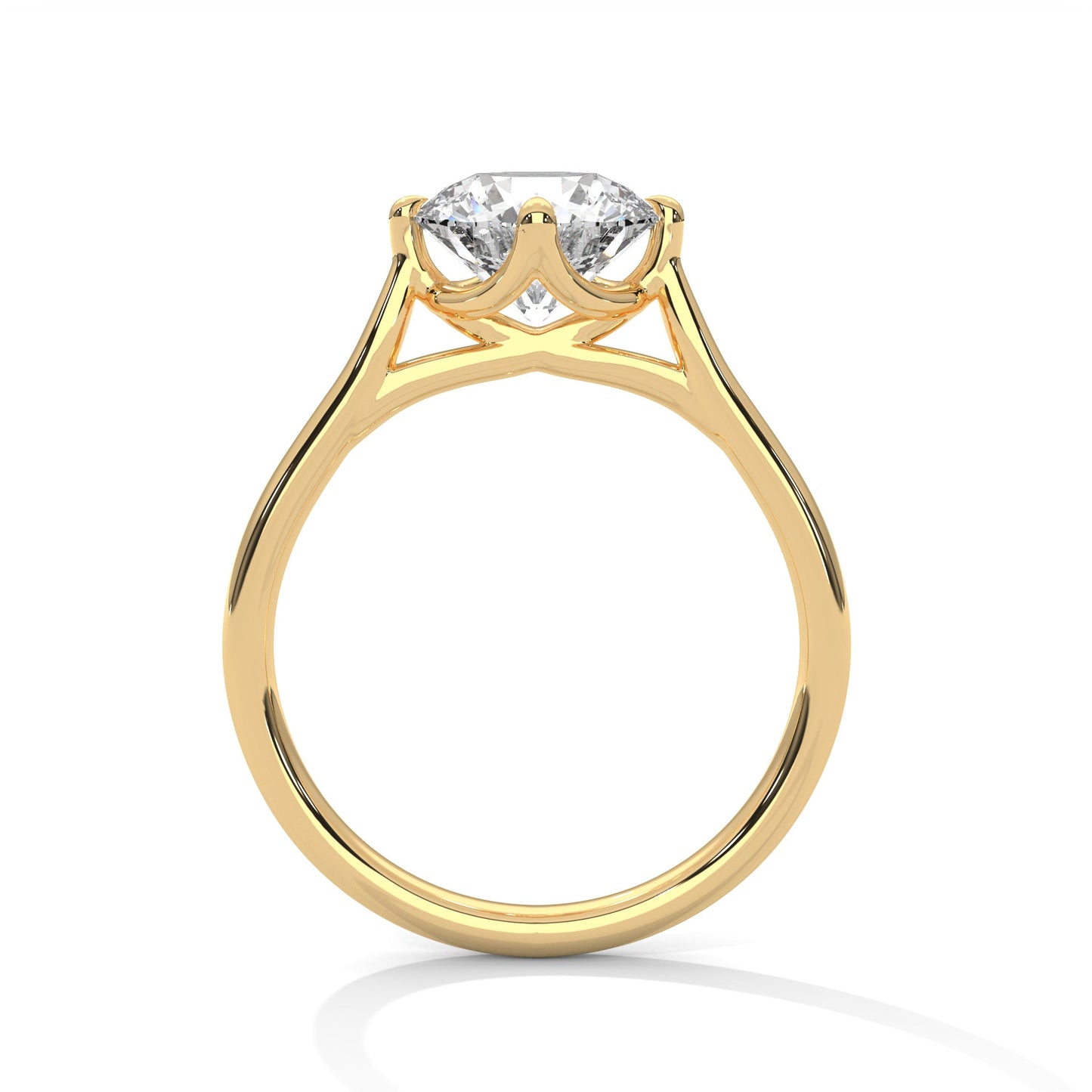 Luminous Grace 1 CT Round-Cut Lab Grown Diamond Solitaire Ring | E VS1