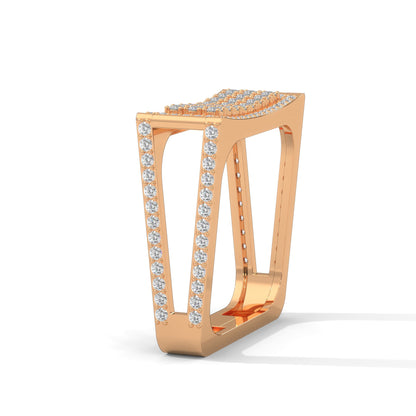 Titan 0.95 CTW Round Lab-Grown Diamond Square Band