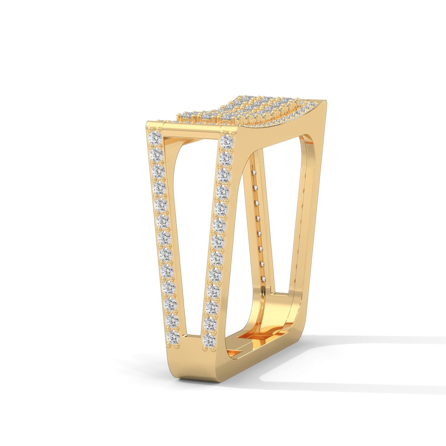 Titan 0.95 CTW Round Lab-Grown Diamond Square Band