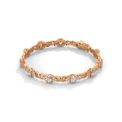 Elysian Twist Oval-Cut Lab-Grown Diamond Bracelet | 6.67 CTW