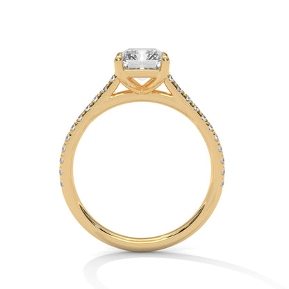 Regal Essence 3CT Emerald Lab-Grown Diamond Engagement Ring | 3.22 CTW