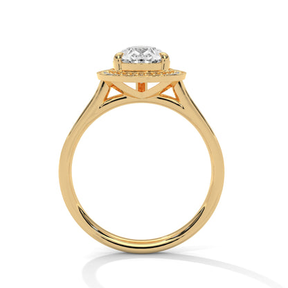 Majestic Dewdrop 3CT Pear Lab-Grown Diamond Engagement Ring | 3.34 CTW