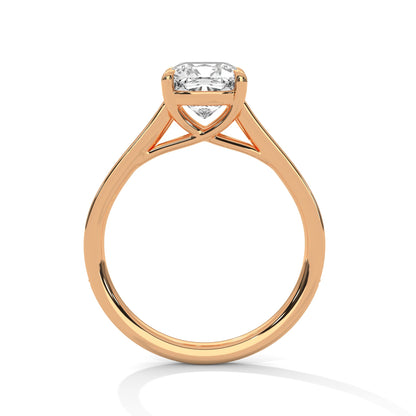 Xalora Bliss 1.5 CT Cushion-Cut Lab Grown Diamond Pave Ring | 1.62 CTW