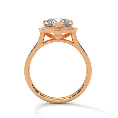 Romantic Halo 1.5 CT Heart-Cut Lab Grown Diamond Ring | 1.96 CTW