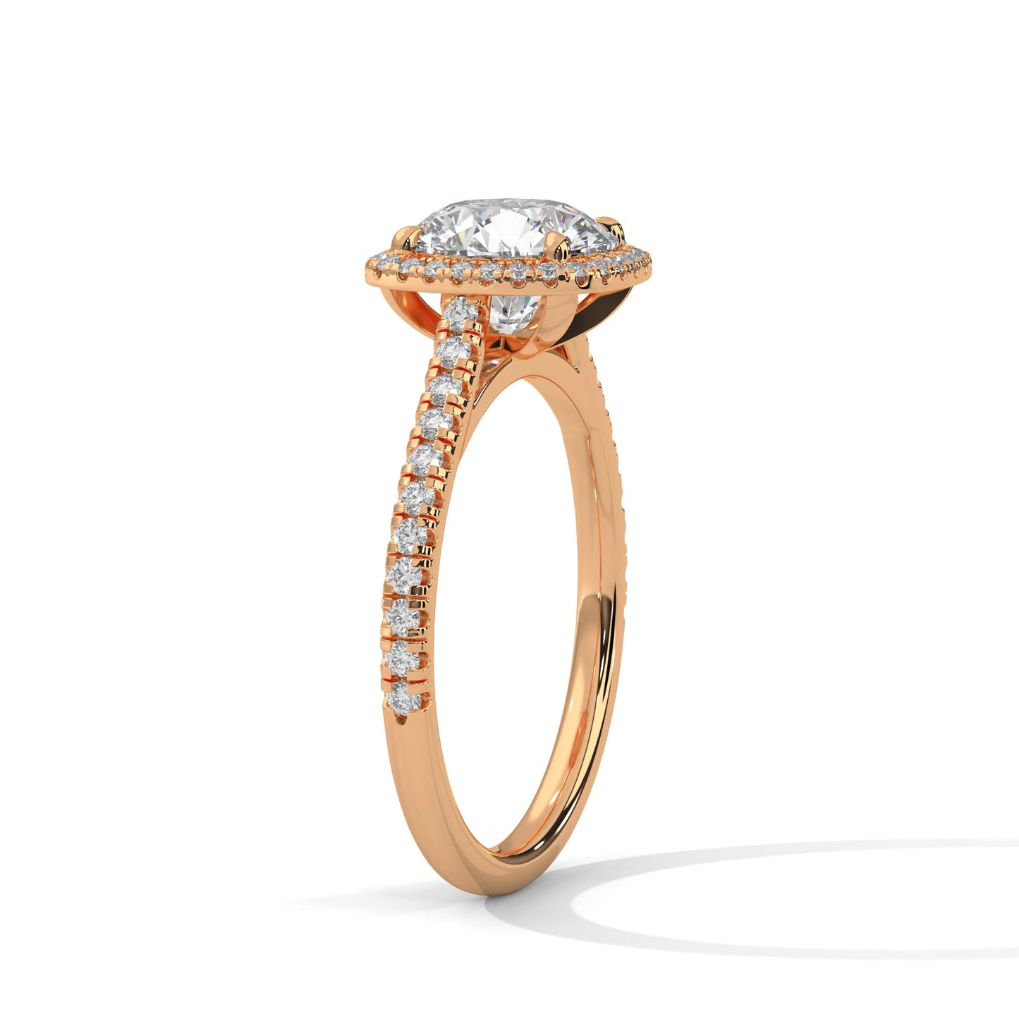 Velora Bloom 3 CT Cushion-Cut Lab Grown Diamond Halo Ring | 3.36 CTW