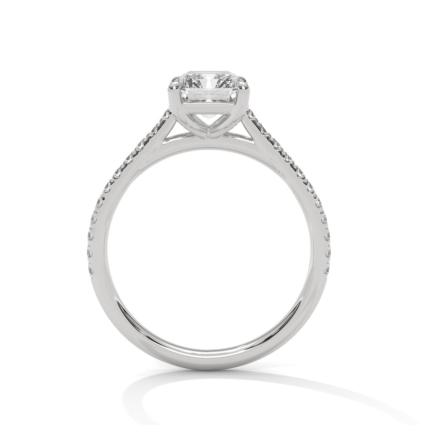 Regal Essence 3CT Emerald Lab-Grown Diamond Engagement Ring | 3.22 CTW