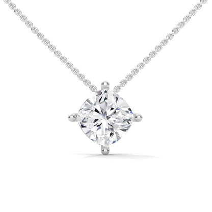 Celestial Glow Round-Cut Diamond Pendant Necklace 2.50ct | 14K Gold |16”&18” Chain
