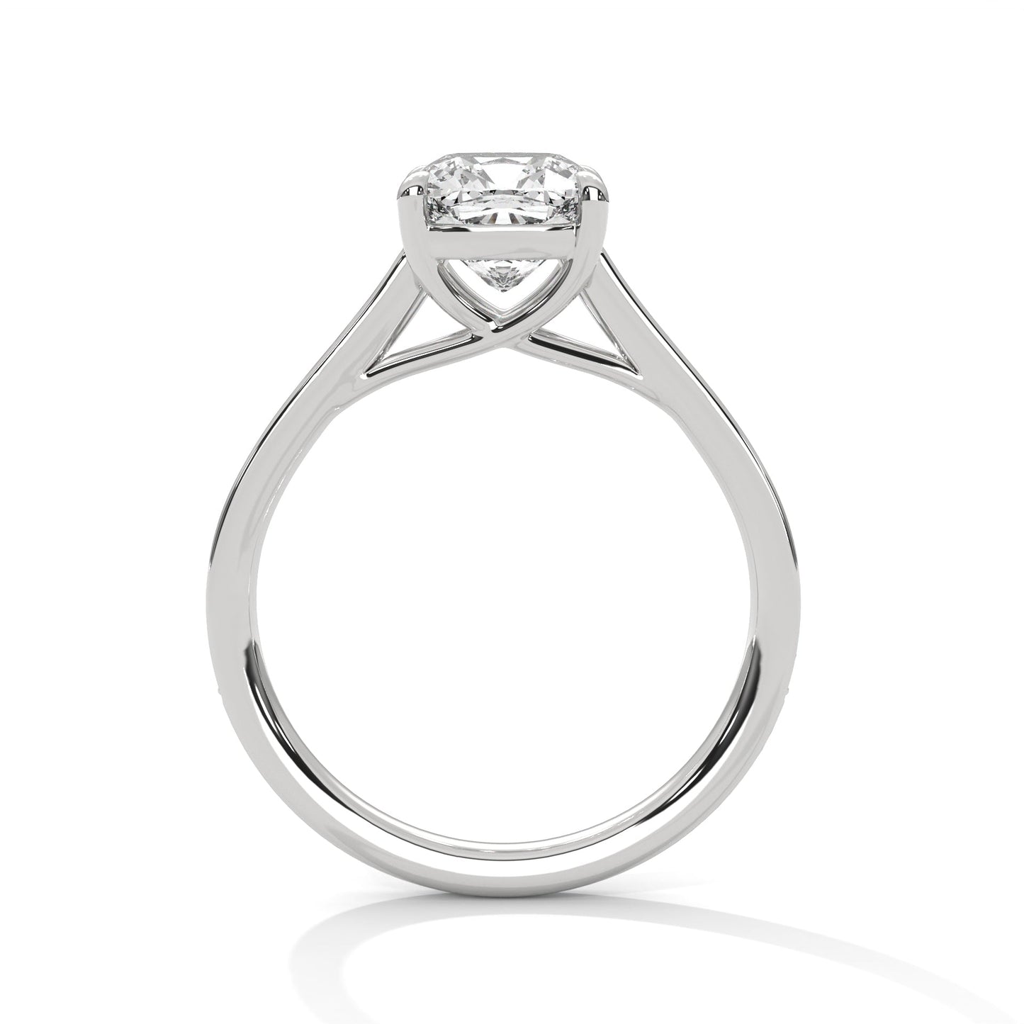 Zaria 1ct Cushion Lab-Grown Diamond Pavé Engagement Ring | 1.13 CTW