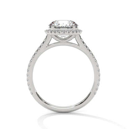 Luminous Halo 2.34 CTW Round-Cut Diamond Engagement Ring | E VVS1