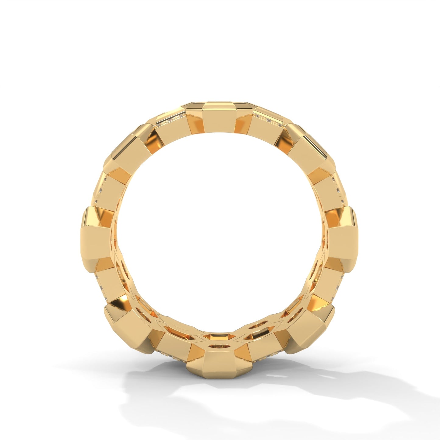 HexaGlow 2.69 CTW Lab-Grown Diamond Honeycomb Band