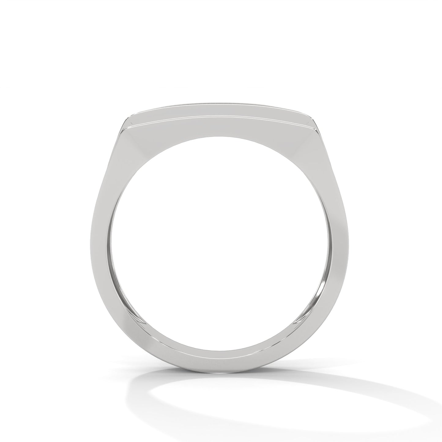 Noble 0.60 CTW Round Lab-Grown Diamond Rectangular Men's Ring