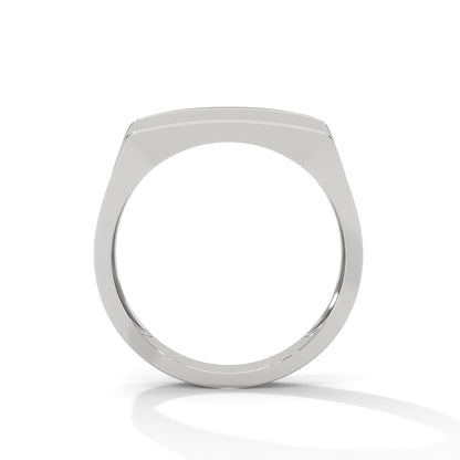Noble 0.60 CTW Round Lab-Grown Diamond Rectangular Men's Ring