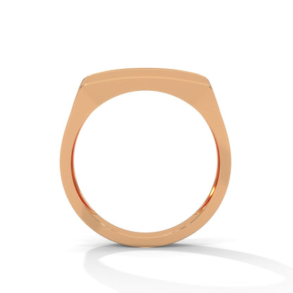 Noble 0.60 CTW Round Lab-Grown Diamond Rectangular Men's Ring