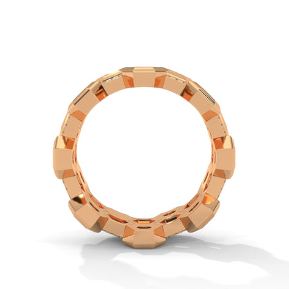 HexaGlow 2.69 CTW Lab-Grown Diamond Honeycomb Band
