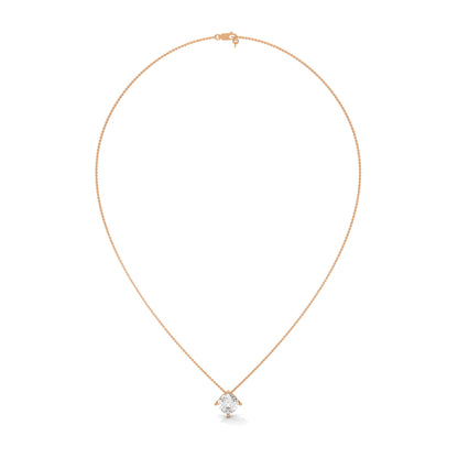 Celestial Glow Round-Cut Diamond Pendant Necklace 2.50ct | 14K Gold |16”&18” Chain
