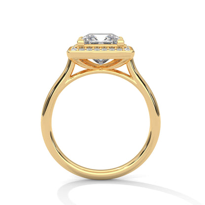 Imperial Radiance 3CT Princess Lab-Grown Diamond Engagement Ring | 3.18 CTW