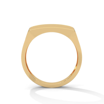Noble 0.60 CTW Round Lab-Grown Diamond Rectangular Men's Ring