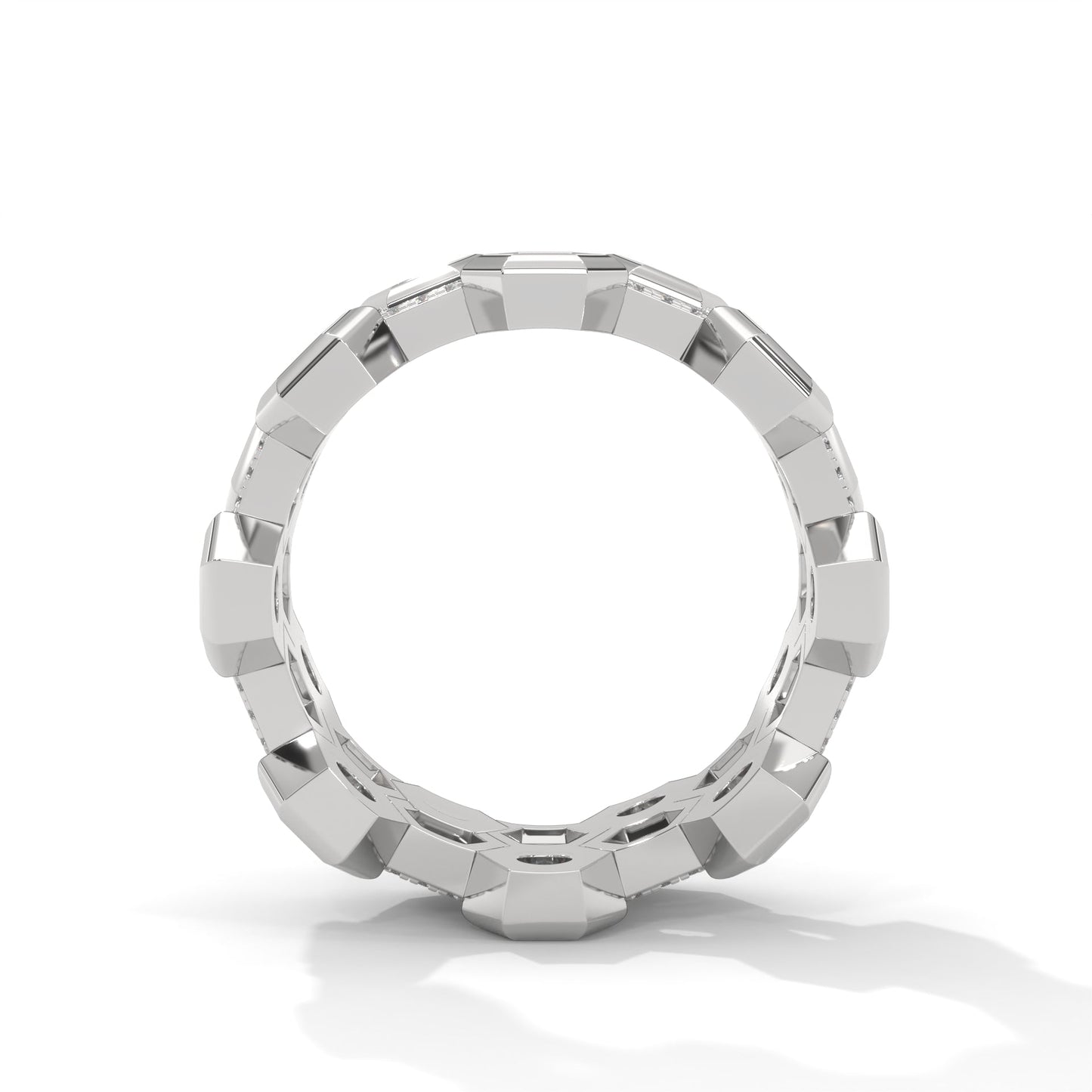 HexaGlow 2.69 CTW Lab-Grown Diamond Honeycomb Band