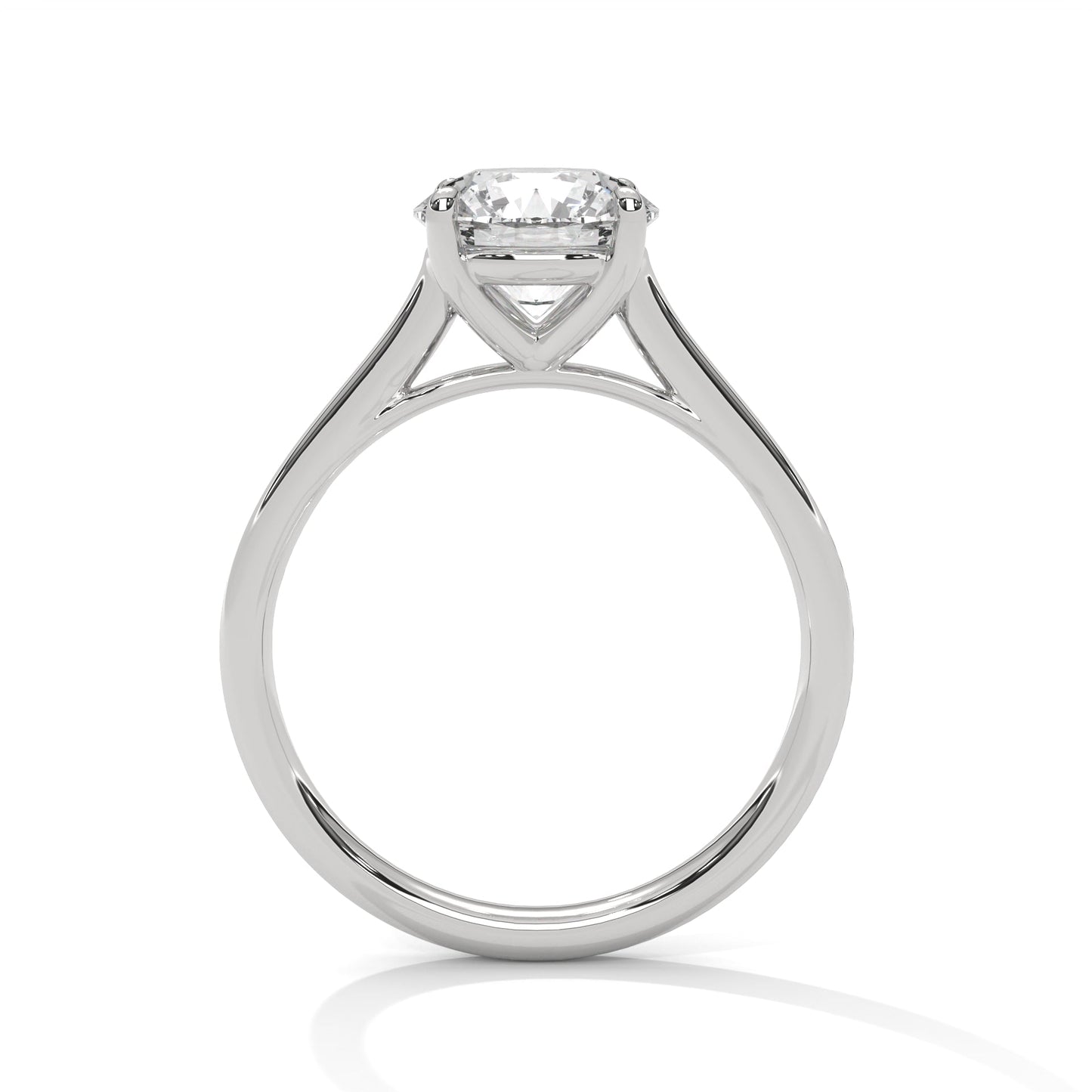 Elegant Brilliance 1 CT Lab Grown Diamond Round-Cut Solitaire Ring
