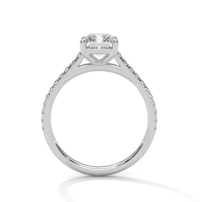 Graceful Lumina 1.5CT Emerald Lab-Grown Diamond Engagement Ring | 1.72 CTW