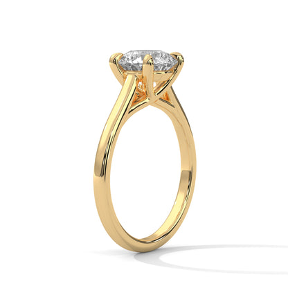 Luminous Grace 1 CT Round Lab-Grown Diamond Ring | E VS1