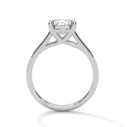 Solitaire Round Brilliant-Cut Engagement Ring with 2ct Lab-Grown Diamond (F VS1)