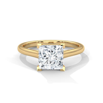 Timeless Elegance 1.5 CT Princess-Cut Lab Grown Diamond Solitaire Ring | F-VS1
