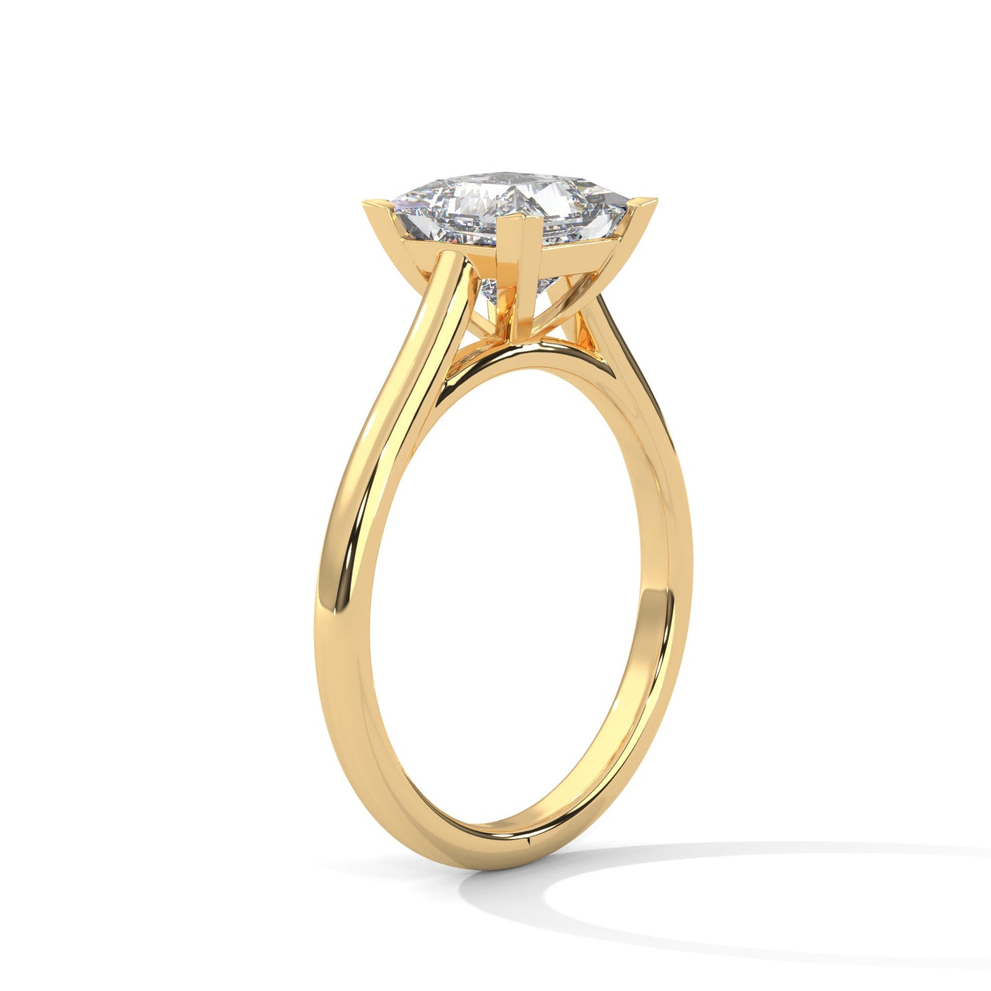 Timeless Elegance 1.5 CT Princess-Cut Lab Grown Diamond Solitaire Ring | F-VS1