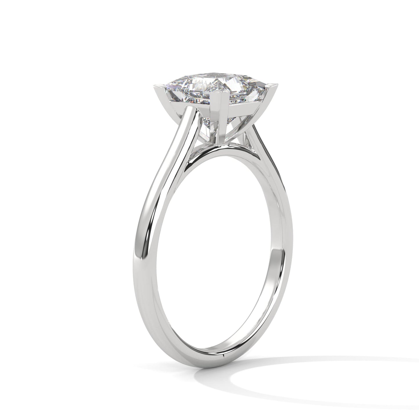 Pure Radiance 1 CT Princess-Cut Lab Grown Diamond Solitaire Ring | E-VS1