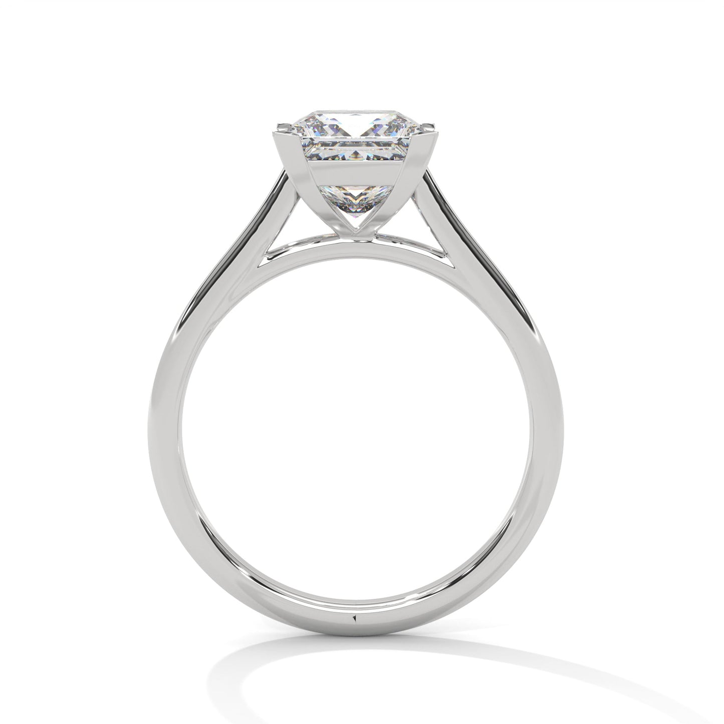 Timeless Elegance 1.5 CT Princess-Cut Lab Grown Diamond Solitaire Ring | F-VS1