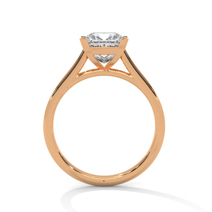 Princess-Cut Diamond Solitaire Engagement Ring 2ct Lab-Grown Diamond (F VS)